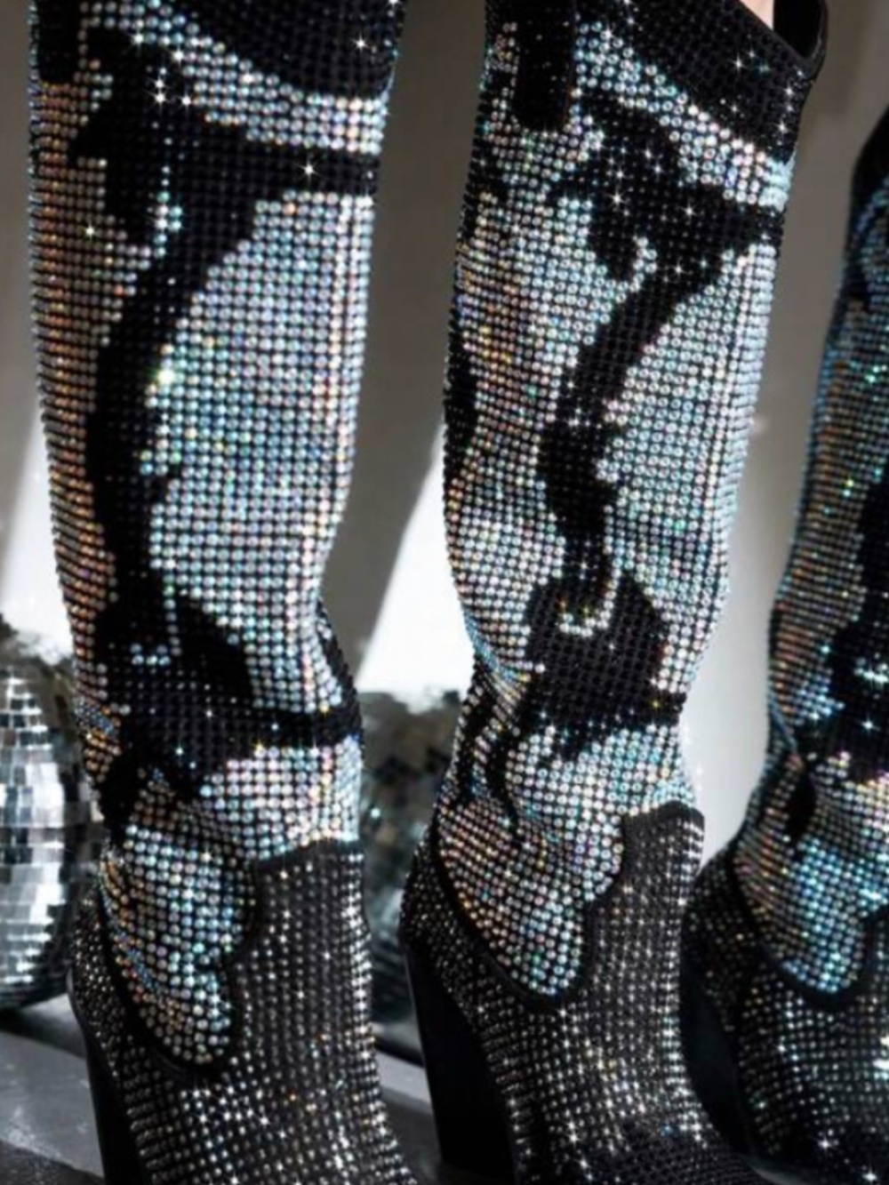 Rhinestone Western Cowboy Boots